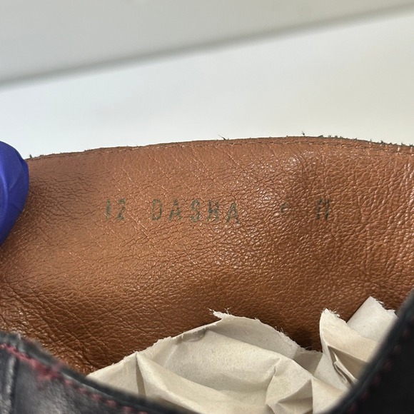 Donald J Pliner Leather Womens Ankle Boots Brown Heel Side Zip Western Style 6M - Picture 5 of 12